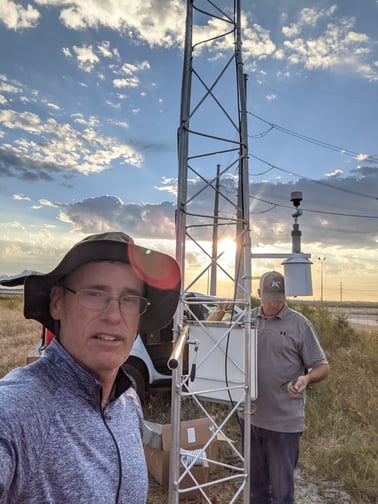 Marc Walsh Installs a Weather Station